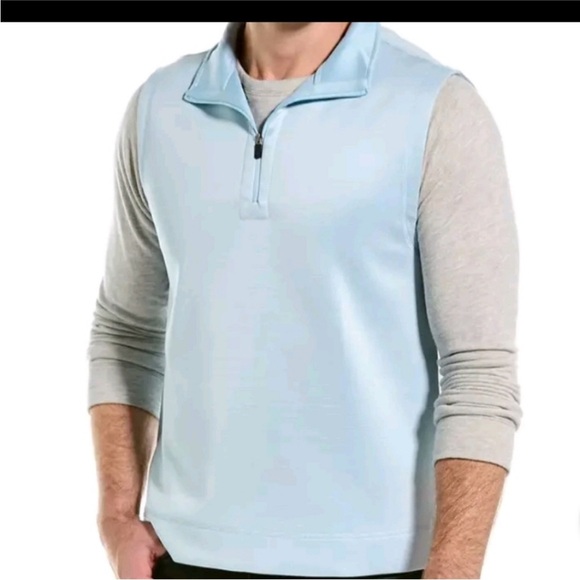 Hickey Freeman Sleeveless 1/4 Zip Pullover / Vest - Picture 1 of 8
